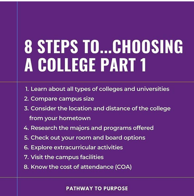 8 Steps To Choosing A College: Part 1 | Pathway To Purpose